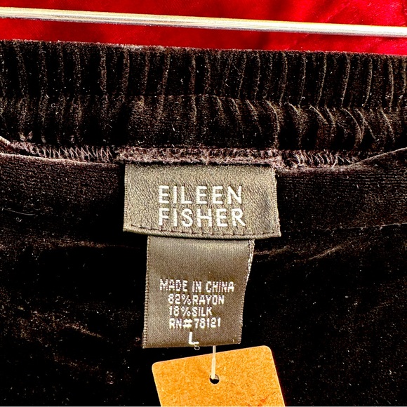 Eileen Fisher Black Velvet Maxi Skirt - Size - Large - Picture 5 of 8